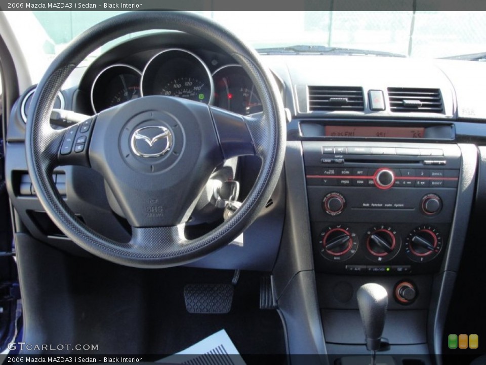 Black Interior Dashboard for the 2006 Mazda MAZDA3 i Sedan #62362401
