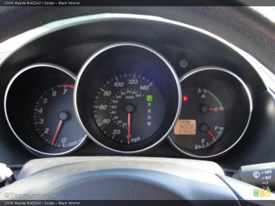Black Interior Gauges for the 2006 Mazda MAZDA3 i Sedan #62362458