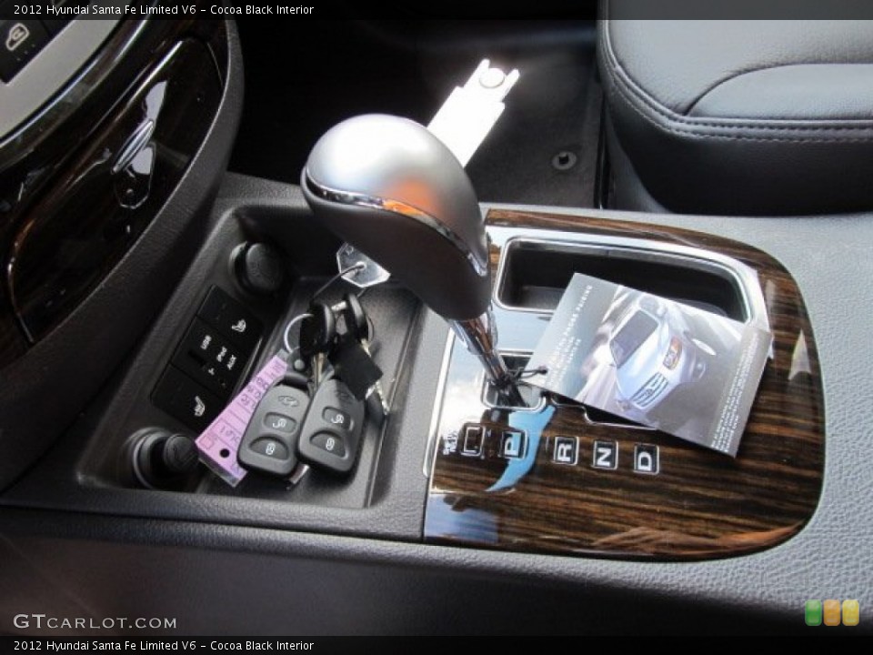 Cocoa Black Interior Transmission for the 2012 Hyundai Santa Fe Limited V6 #62363286