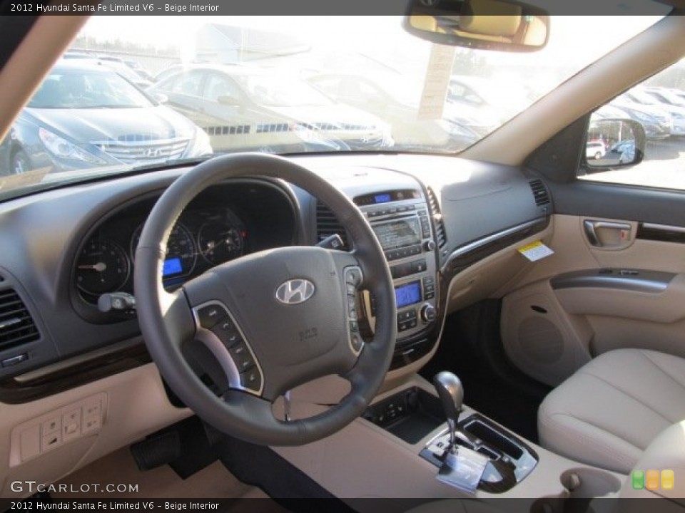 Beige Interior Photo for the 2012 Hyundai Santa Fe Limited V6 #62363364