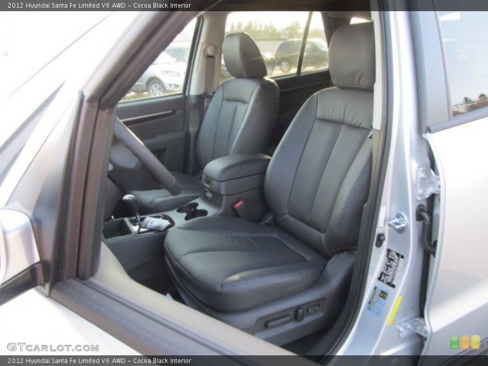 Cocoa Black Interior Photo for the 2012 Hyundai Santa Fe Limited V6 AWD #62363445