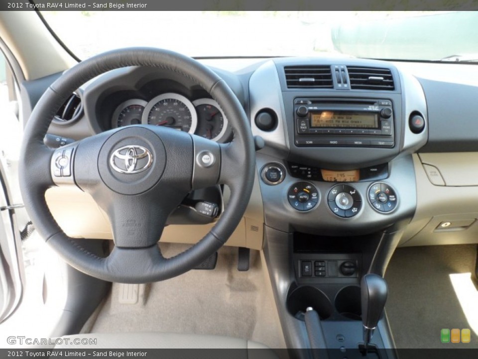 Sand Beige Interior Dashboard for the 2012 Toyota RAV4 Limited #62365344