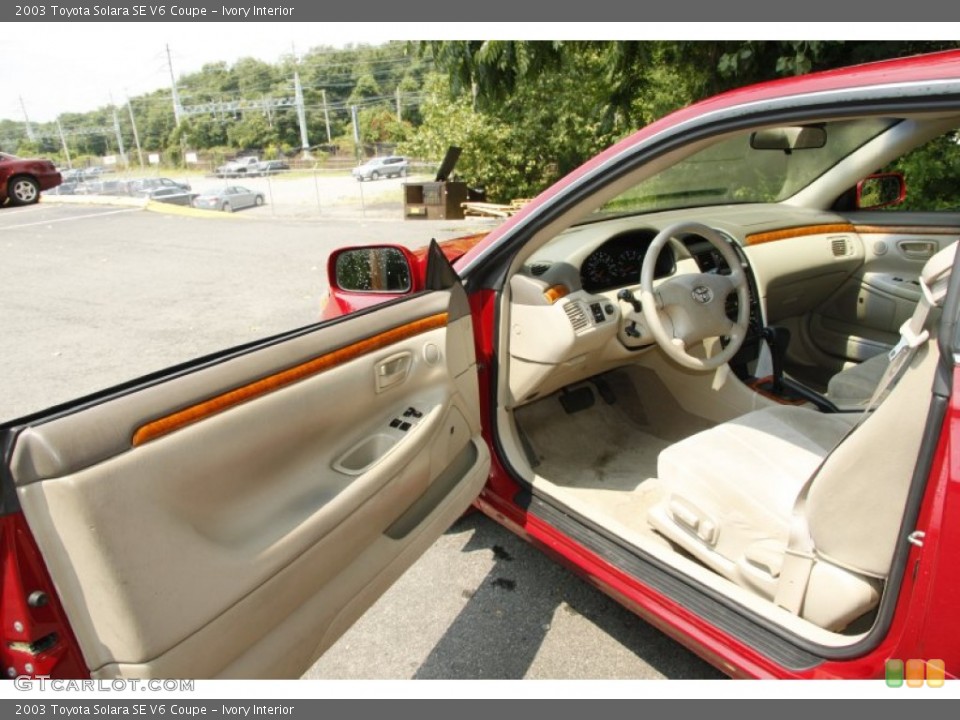 Ivory Interior Photo for the 2003 Toyota Solara SE V6 Coupe #62365602