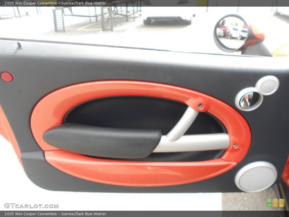 Sunrise/Dark Blue Interior Door Panel for the 2005 Mini Cooper Convertible #62367053