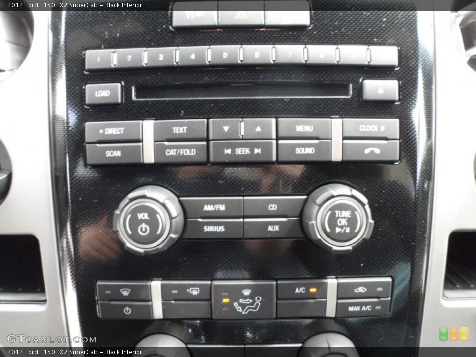 Black Interior Controls for the 2012 Ford F150 FX2 SuperCab #62367639