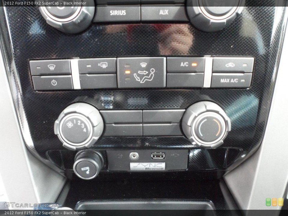 Black Interior Controls for the 2012 Ford F150 FX2 SuperCab #62367649