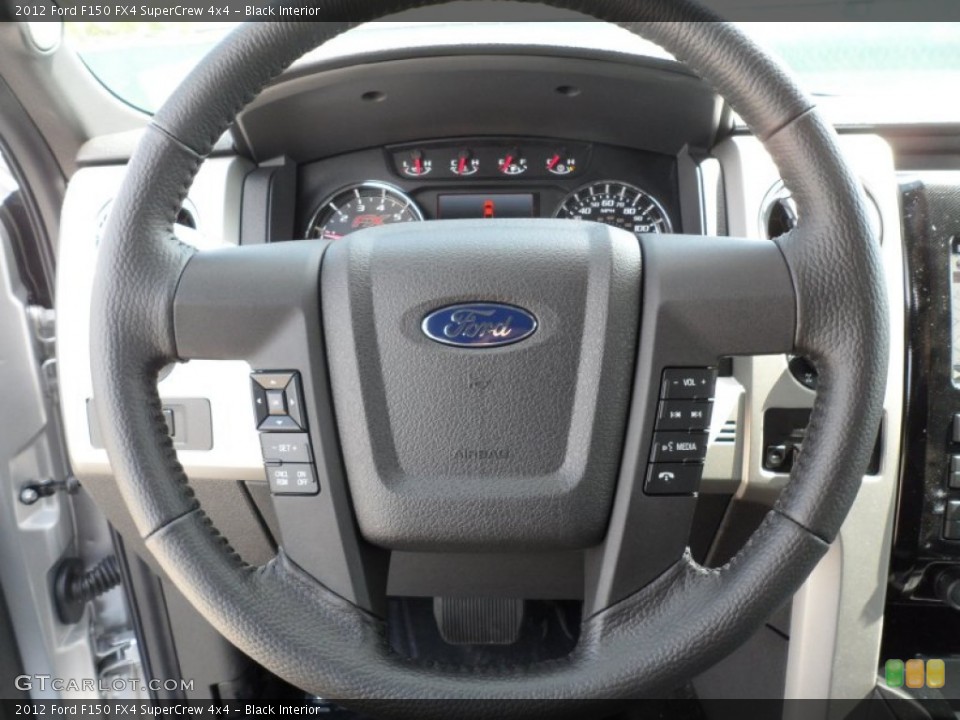 Black Interior Steering Wheel for the 2012 Ford F150 FX4 SuperCrew 4x4 #62368020