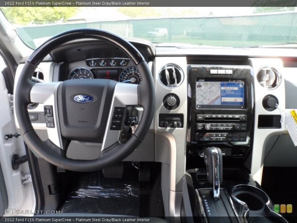 Platinum Steel Gray/Black Leather Interior Dashboard for the 2012 Ford F150 Platinum SuperCrew #62368293