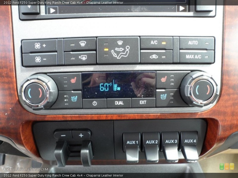 Chaparral Leather Interior Controls for the 2012 Ford F250 Super Duty King Ranch Crew Cab 4x4 #62369139