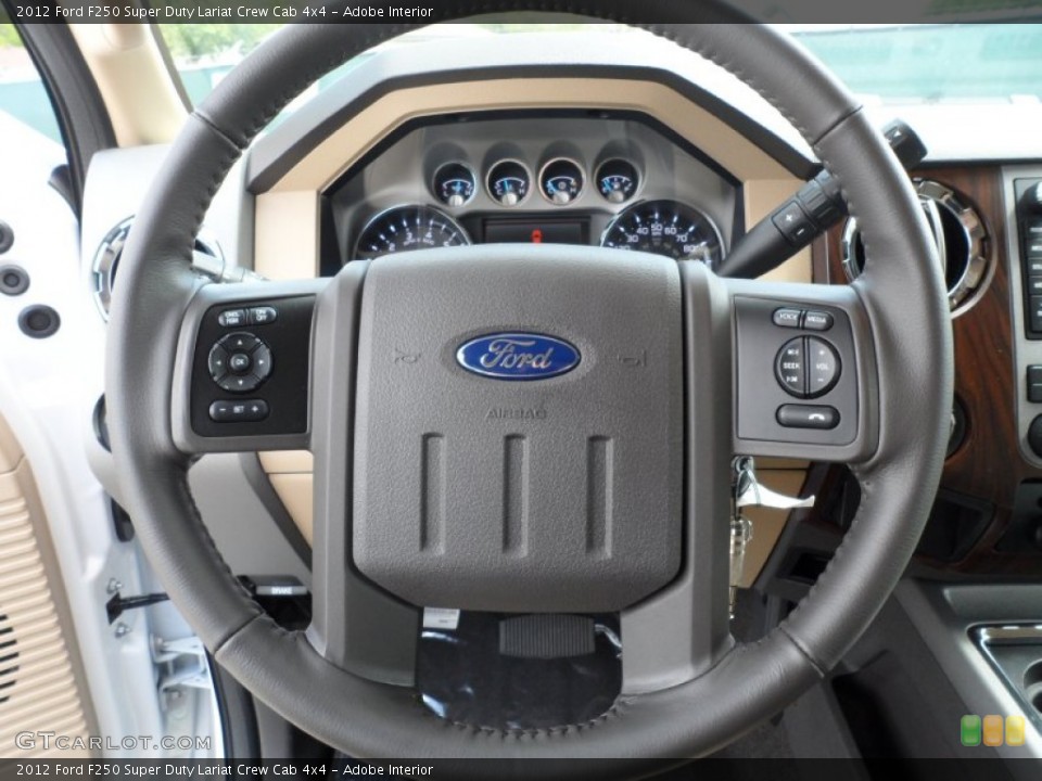 Adobe Interior Steering Wheel for the 2012 Ford F250 Super Duty Lariat Crew Cab 4x4 #62369412