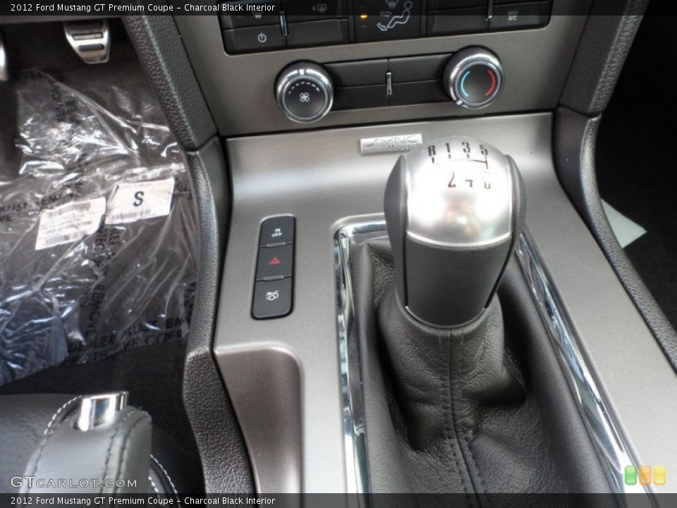 Charcoal Black Interior Transmission for the 2012 Ford Mustang GT Premium Coupe #62369610