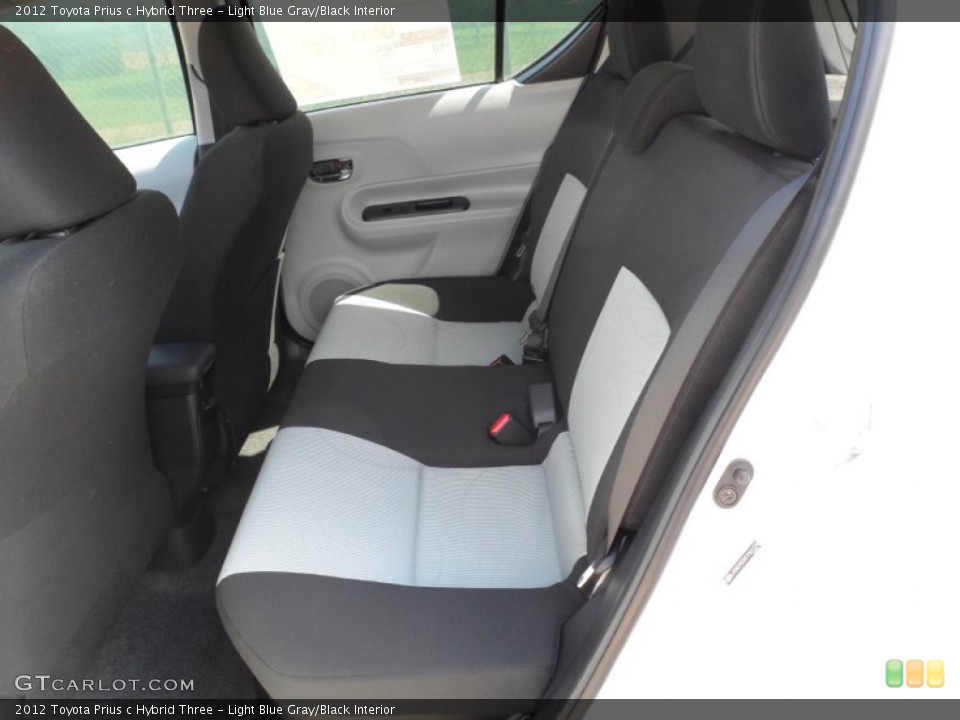 Light Blue Gray/Black Interior Photo for the 2012 Toyota Prius c Hybrid Three #62369754