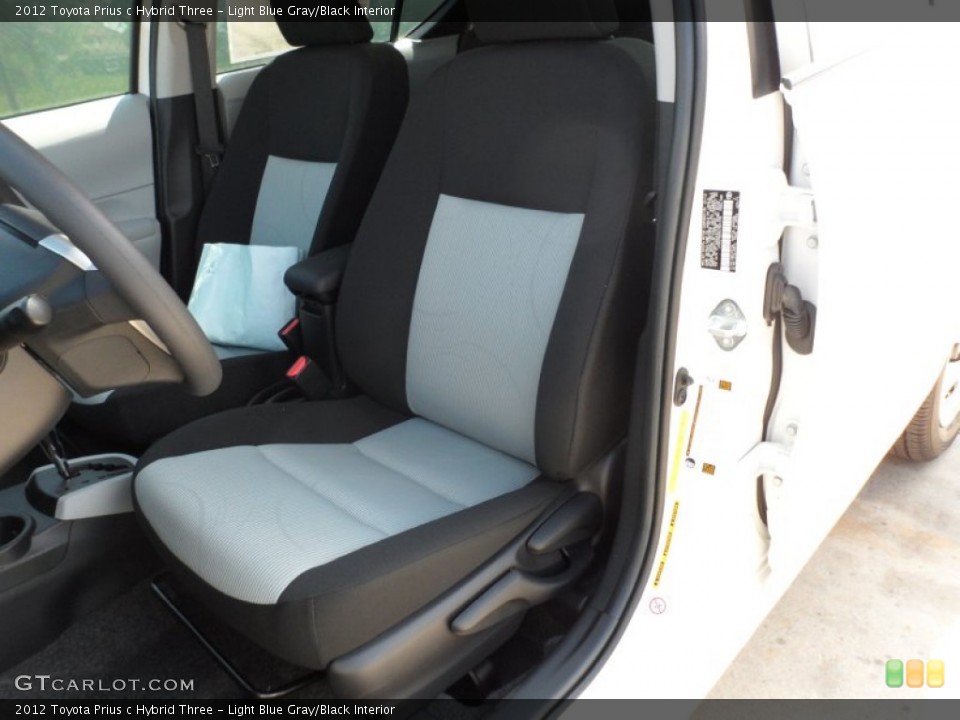 Light Blue Gray/Black Interior Photo for the 2012 Toyota Prius c Hybrid Three #62369772