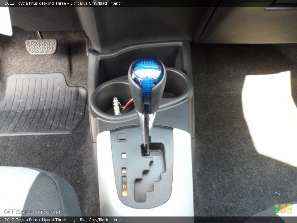 Light Blue Gray/Black Interior Transmission for the 2012 Toyota Prius c Hybrid Three #62369811