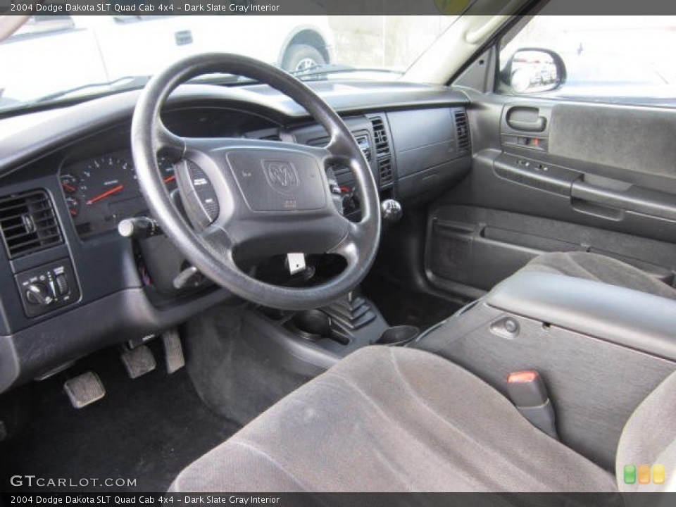 Dark Slate Gray Interior Prime Interior for the 2004 Dodge Dakota SLT Quad Cab 4x4 #62372394