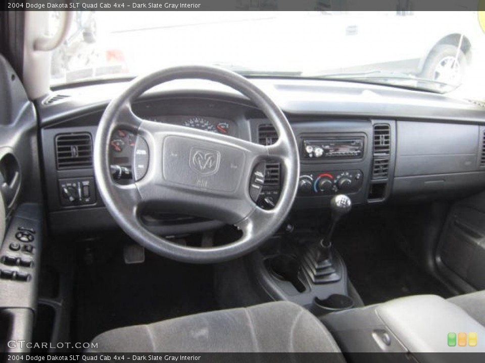 Dark Slate Gray Interior Dashboard for the 2004 Dodge Dakota SLT Quad Cab 4x4 #62372412