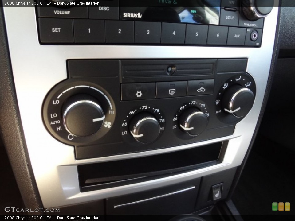 Dark Slate Gray Interior Controls for the 2008 Chrysler 300 C HEMI #62372415