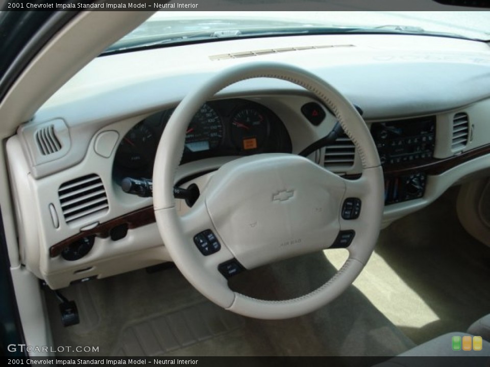 Neutral Interior Steering Wheel for the 2001 Chevrolet Impala  #62375043