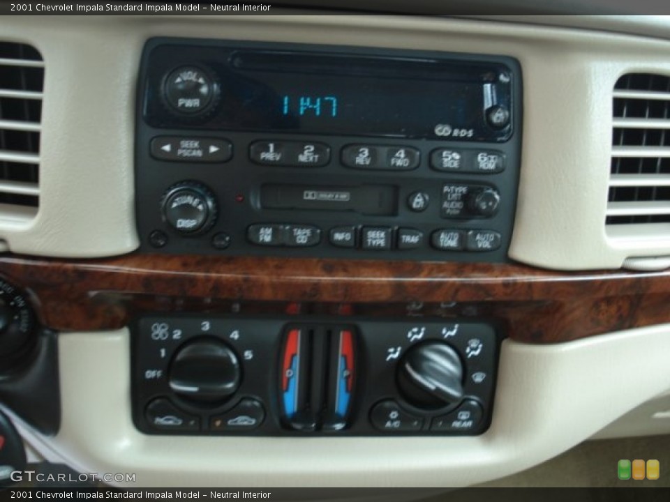 Neutral Interior Controls for the 2001 Chevrolet Impala  #62375094