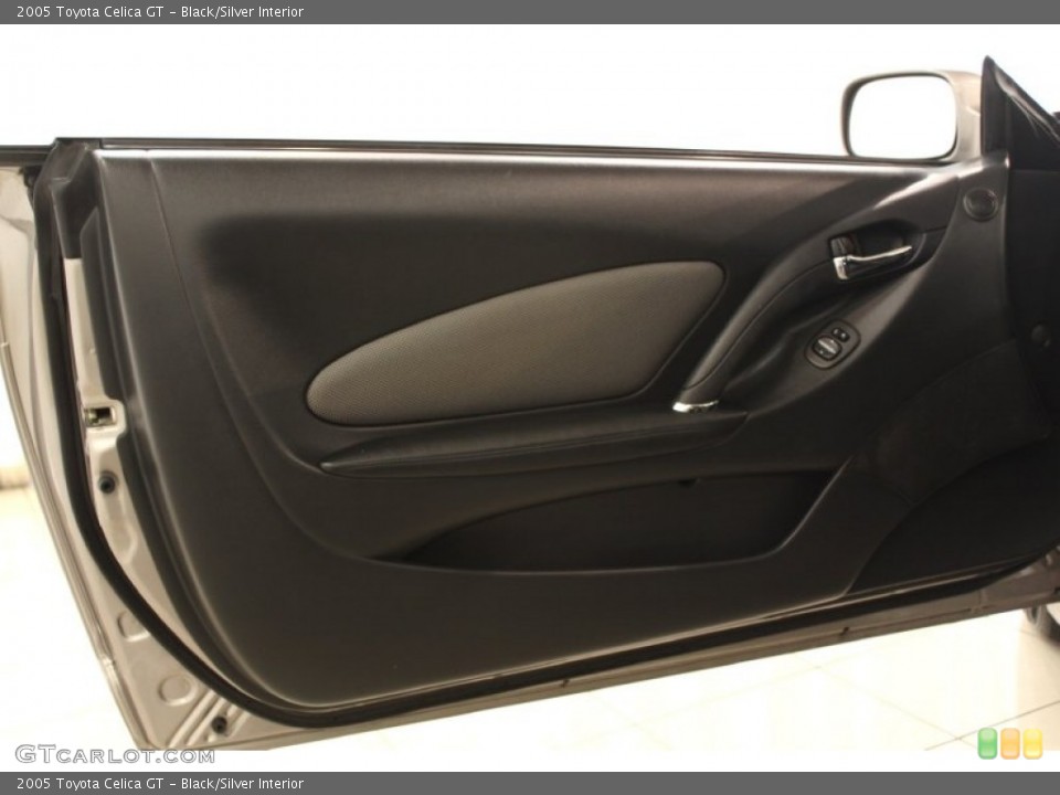 Black/Silver Interior Door Panel for the 2005 Toyota Celica GT #62376027