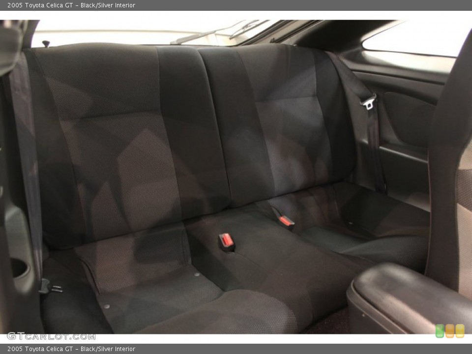 Black/Silver Interior Rear Seat for the 2005 Toyota Celica GT #62376054