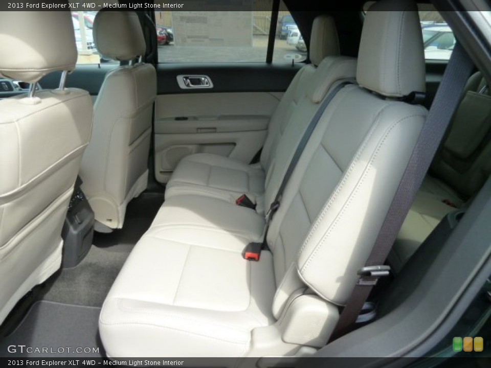 Medium Light Stone Interior Rear Seat for the 2013 Ford Explorer XLT 4WD #62379614
