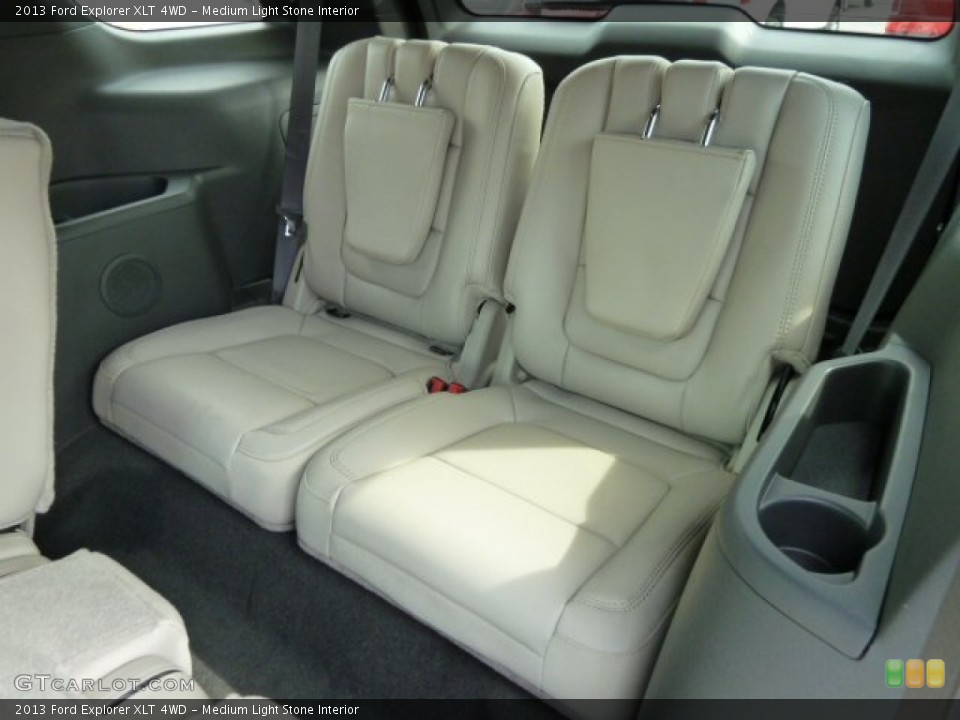 Medium Light Stone Interior Rear Seat for the 2013 Ford Explorer XLT 4WD #62379621