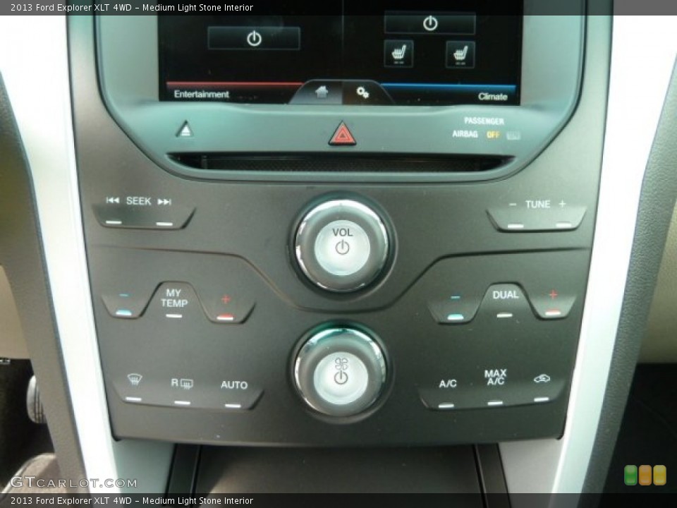 Medium Light Stone Interior Controls for the 2013 Ford Explorer XLT 4WD #62379658
