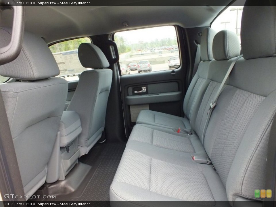 Steel Gray Interior Rear Seat for the 2012 Ford F150 XL SuperCrew #62379939