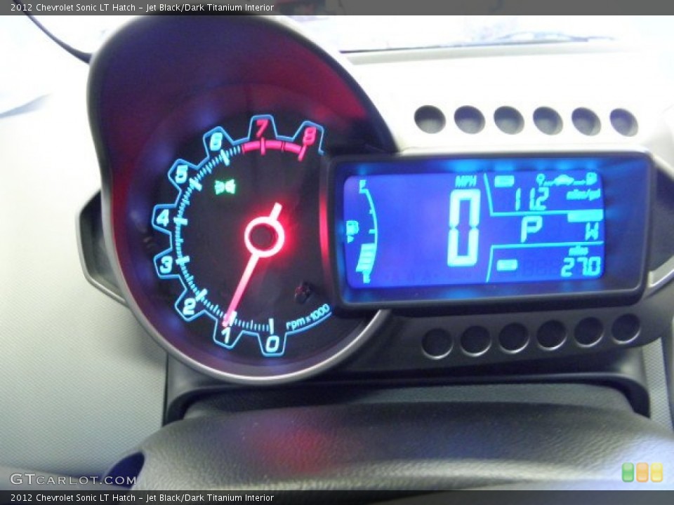 Jet Black/Dark Titanium Interior Gauges for the 2012 Chevrolet Sonic LT Hatch #62379942