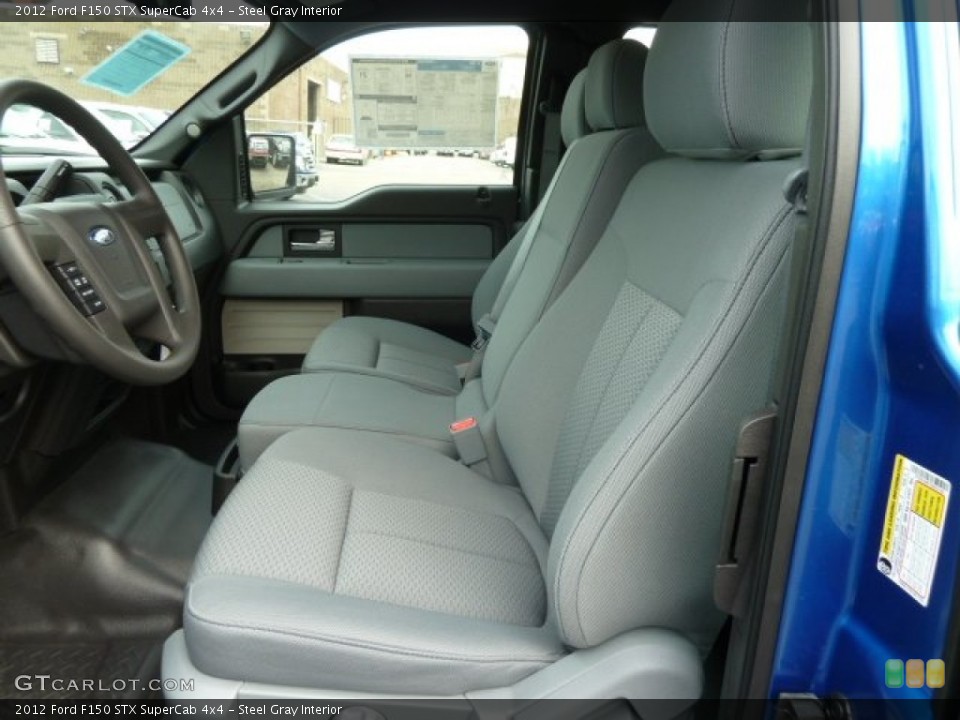 Steel Gray Interior Photo for the 2012 Ford F150 STX SuperCab 4x4 #62380548