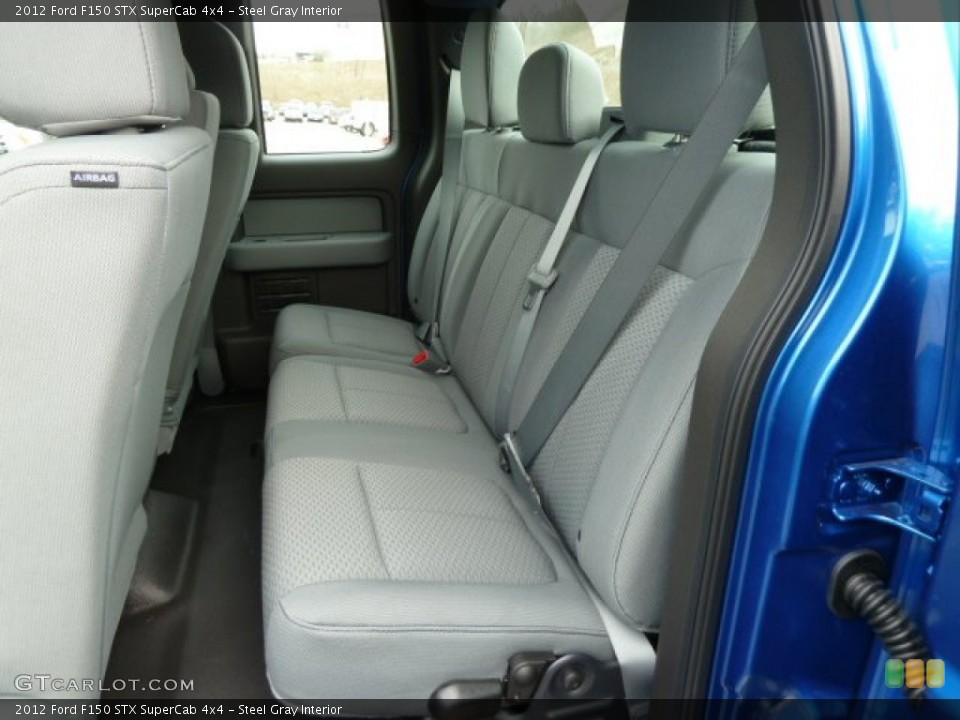 Steel Gray Interior Rear Seat for the 2012 Ford F150 STX SuperCab 4x4 #62380554