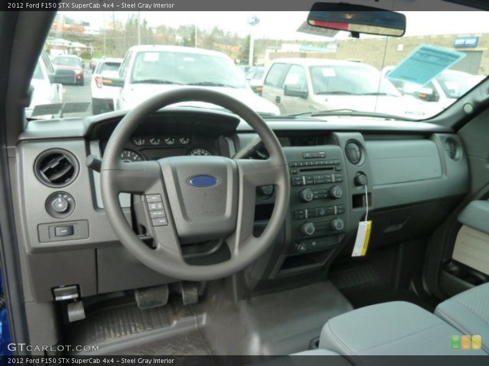 Steel Gray Interior Dashboard for the 2012 Ford F150 STX SuperCab 4x4 #62380563