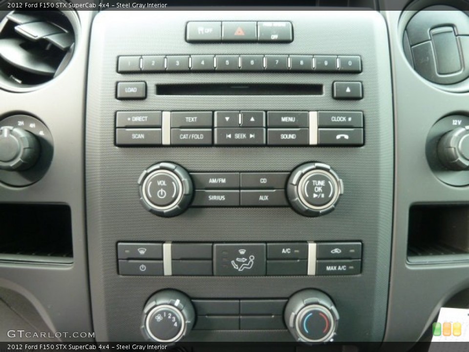 Steel Gray Interior Controls for the 2012 Ford F150 STX SuperCab 4x4 #62380600