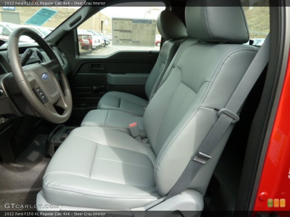Steel Gray Interior Photo for the 2012 Ford F150 XL Regular Cab 4x4 #62380686