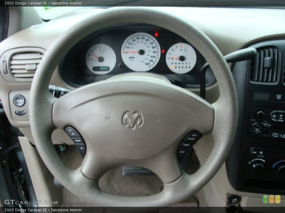 Sandstone Interior Steering Wheel for the 2003 Dodge Caravan SE #62380698