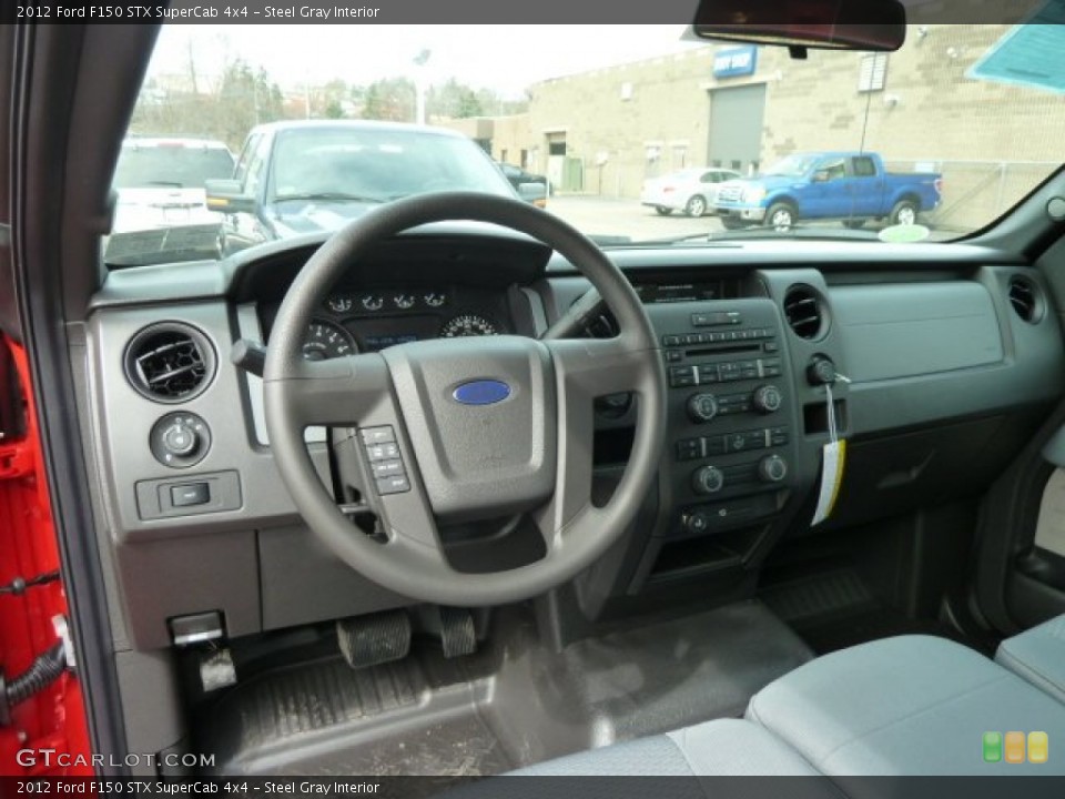 Steel Gray Interior Dashboard for the 2012 Ford F150 STX SuperCab 4x4 #62380836