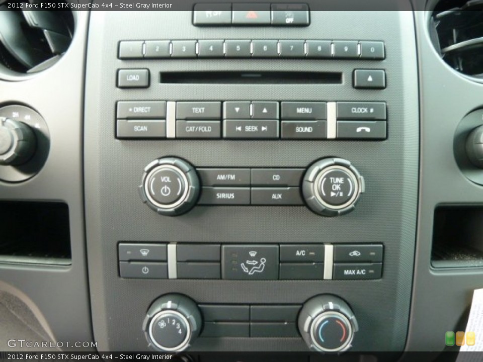 Steel Gray Interior Controls for the 2012 Ford F150 STX SuperCab 4x4 #62380872