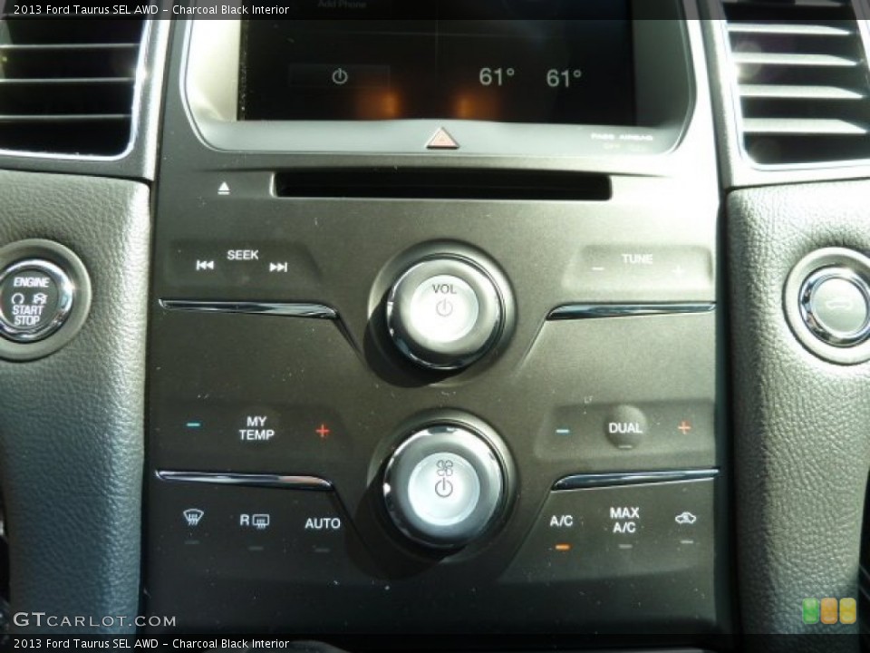 Charcoal Black Interior Controls for the 2013 Ford Taurus SEL AWD #62381277