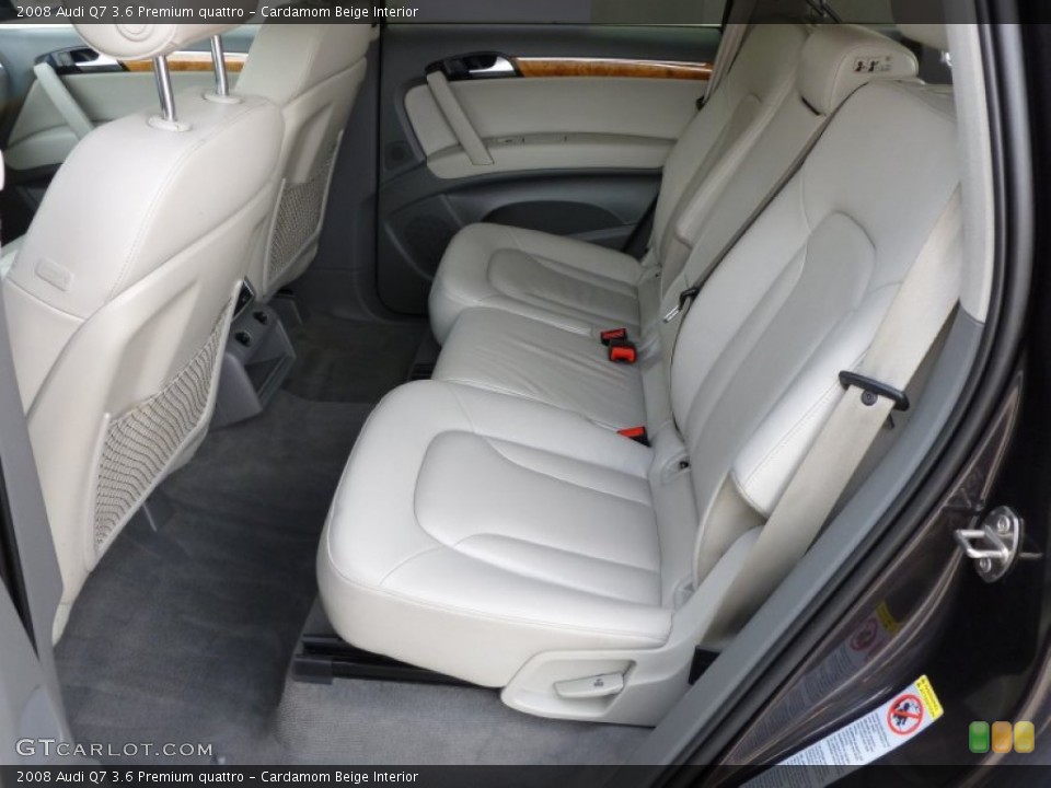 Cardamom Beige Interior Rear Seat for the 2008 Audi Q7 3.6 Premium quattro #62382093
