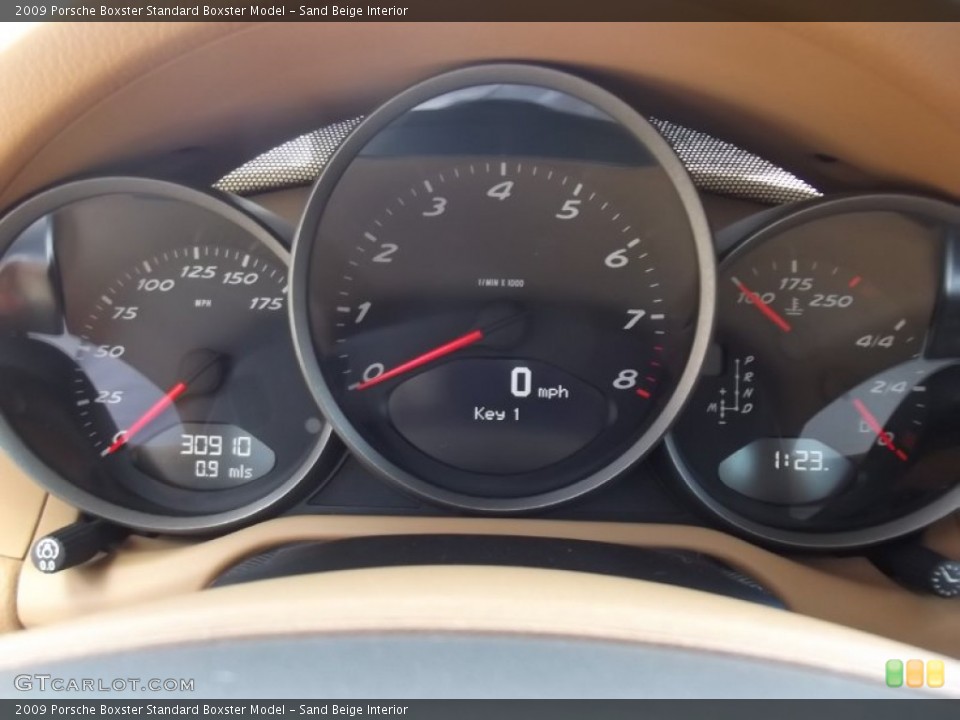 Sand Beige Interior Gauges for the 2009 Porsche Boxster  #62382267