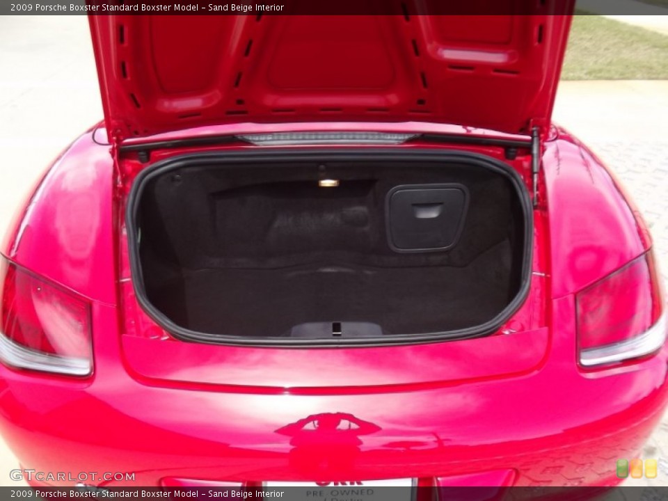 Sand Beige Interior Trunk for the 2009 Porsche Boxster  #62382324