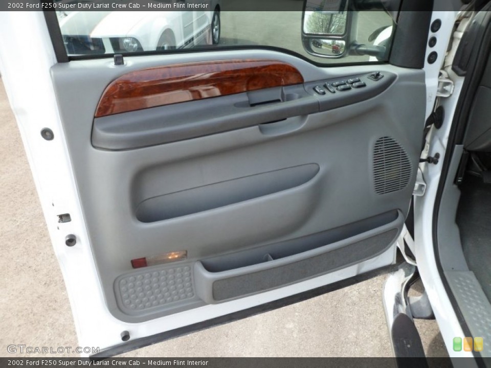 Medium Flint Interior Door Panel for the 2002 Ford F250 Super Duty Lariat Crew Cab #62382477