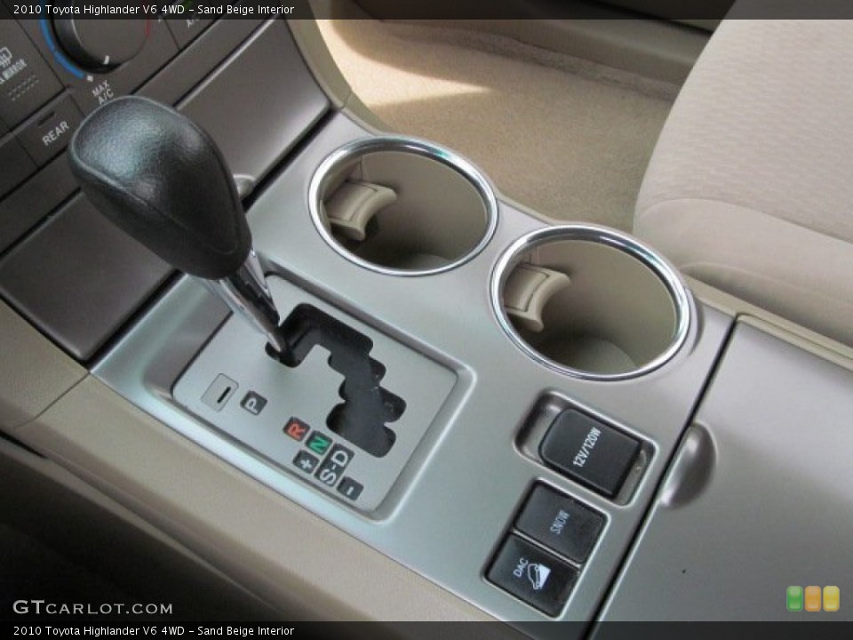 Sand Beige Interior Transmission for the 2010 Toyota Highlander V6 4WD #62382904