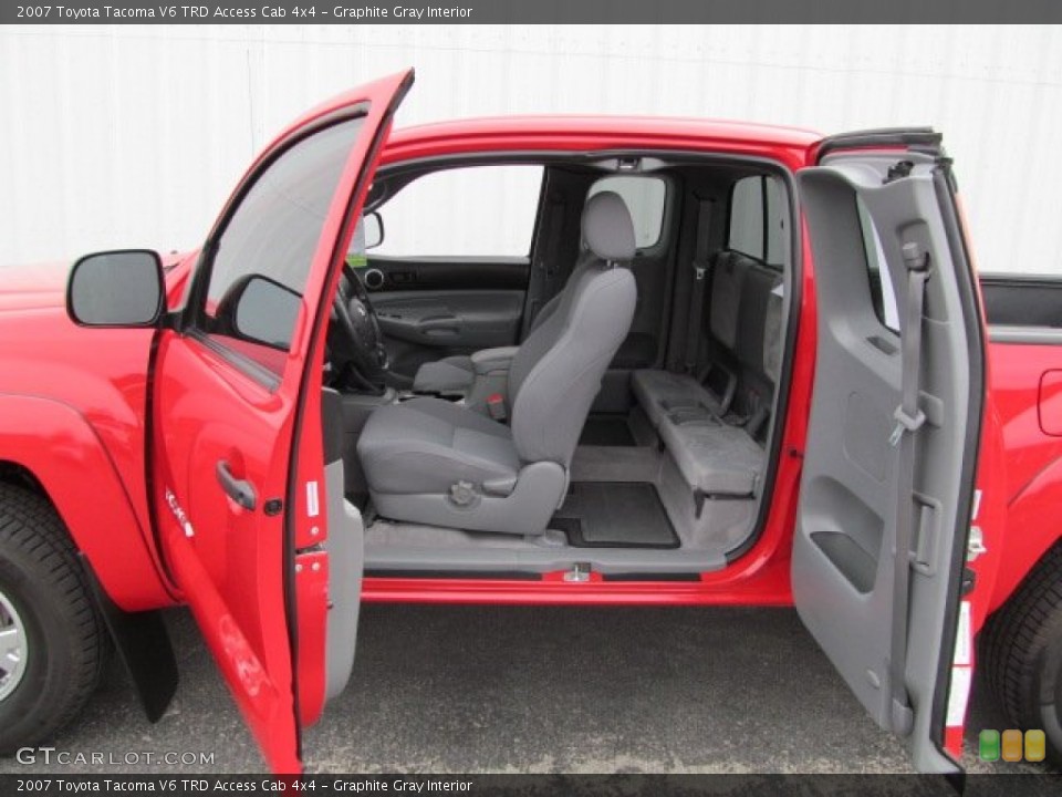 Graphite Gray Interior Photo for the 2007 Toyota Tacoma V6 TRD Access Cab 4x4 #62383074