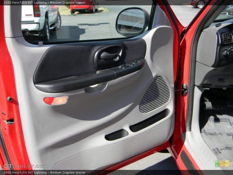 Medium Graphite Interior Door Panel for the 2000 Ford F150 SVT Lightning #62383095
