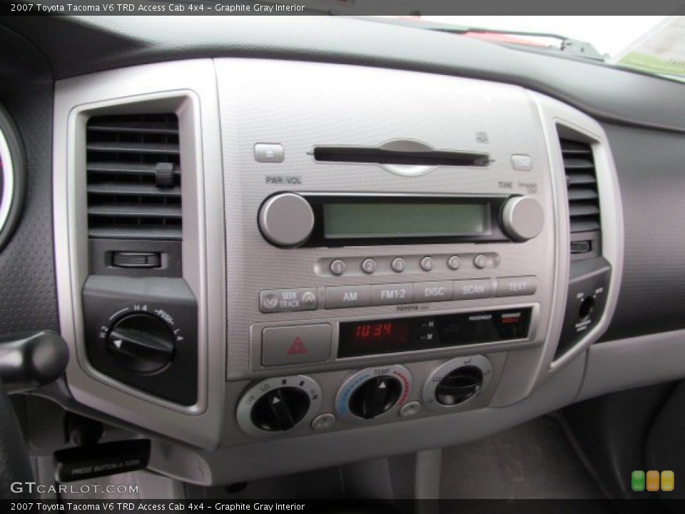 Graphite Gray Interior Controls for the 2007 Toyota Tacoma V6 TRD Access Cab 4x4 #62383119