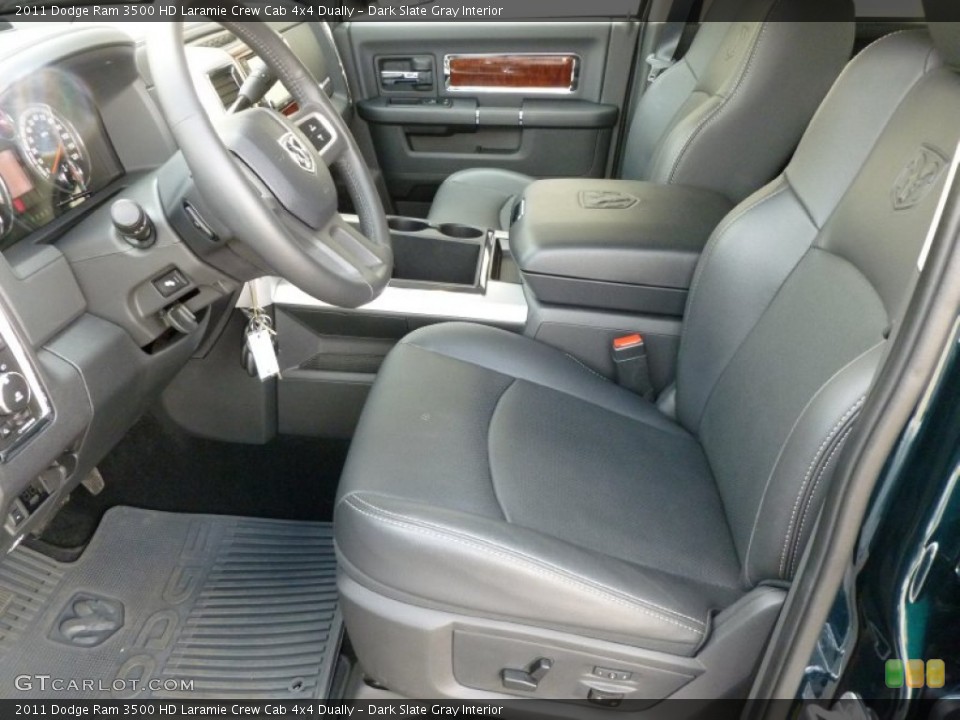 Dark Slate Gray Interior Photo for the 2011 Dodge Ram 3500 HD Laramie Crew Cab 4x4 Dually #62383533
