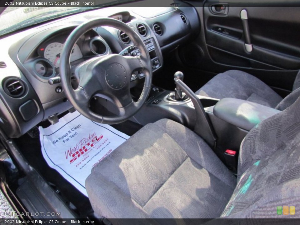 Black Interior Photo for the 2002 Mitsubishi Eclipse GS Coupe #62384651