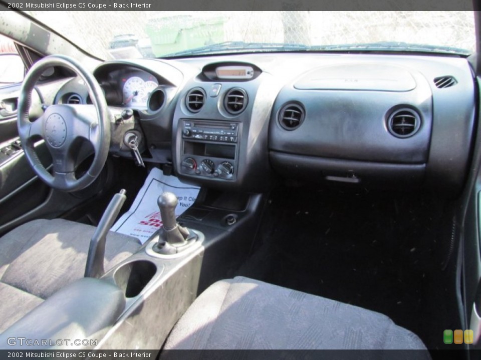 Black Interior Dashboard for the 2002 Mitsubishi Eclipse GS Coupe #62384703
